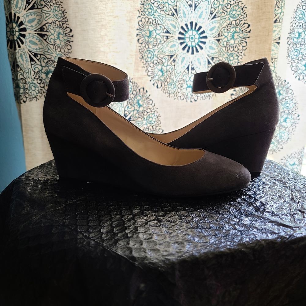 Grey Wedge Shoes